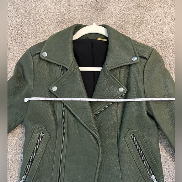 Rebecca Minkoff Green Leather Jacket - Picture 6 of 6